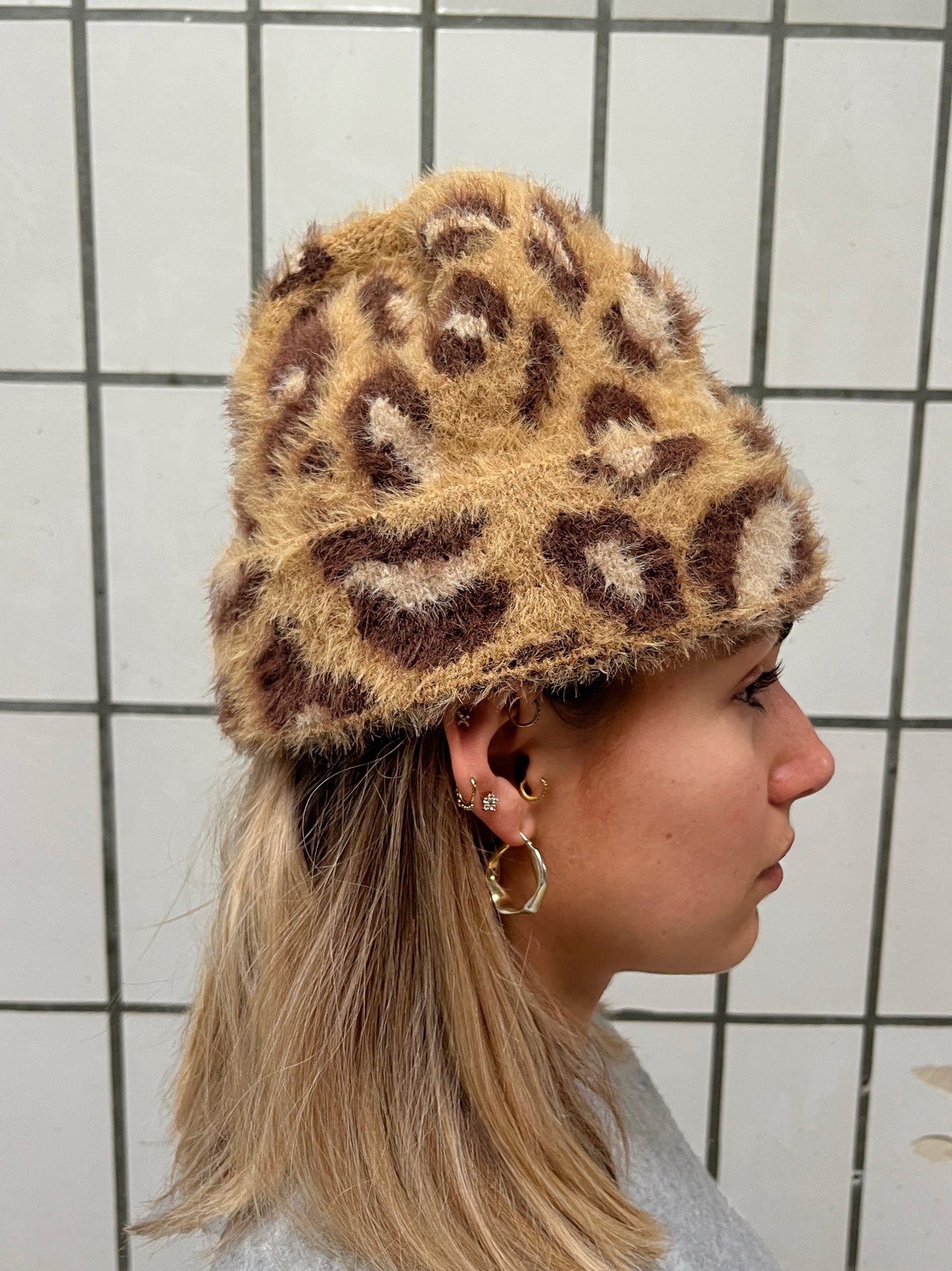 Handmade Leopard Beanie